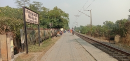 Nischintapur Market railway station