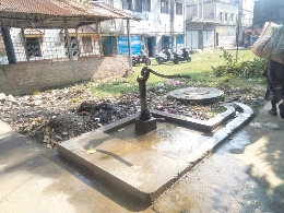 Drinking water tube well public 